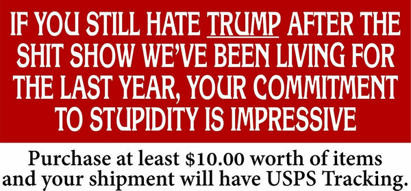 Anti Biden AUTO MAGNET "Commitment to Stupidity" 8.6" x 3" Trump 2024 MAGA