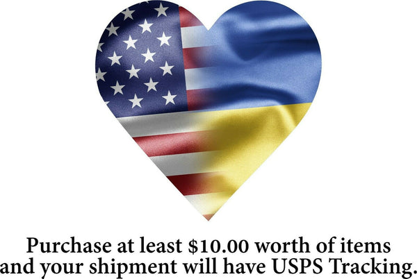 Ukraine USA Heart Decal - I Stand with Ukraine HEART DECAL - Various Sizes