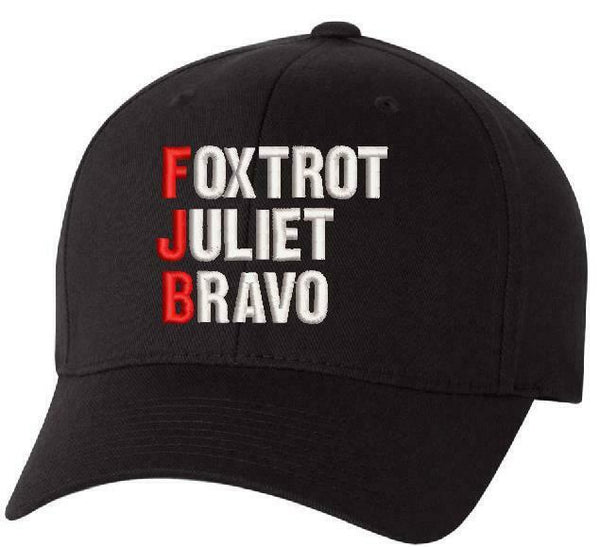 FJB Hat - Anti Joe Biden Foxtrot Juliet Bravo Flex Fit Hat Let's Go Brandon FJB