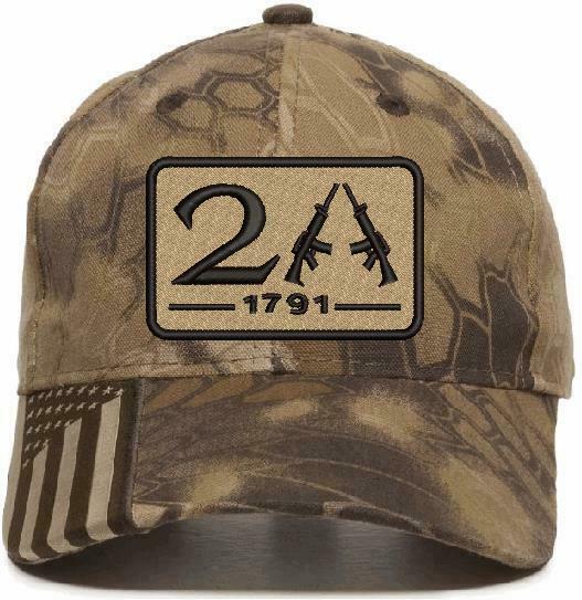 2nd Amendment 1791 AR15 Badge Style Embroidered Hat - Various Hat Options