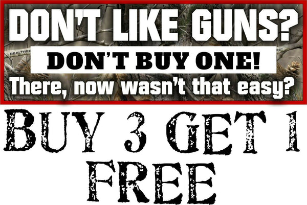 2nd Amendment Bumper Sticker Don't like guns don't buy one 8.8" x 3" Sticker