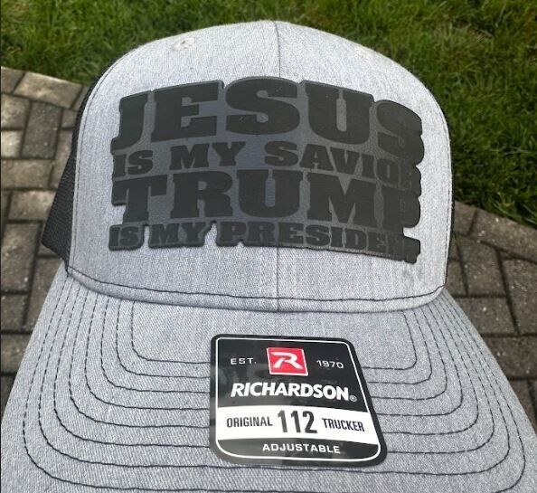 Trump 2024 Hat Jesus is my savior Trump is my President Hat