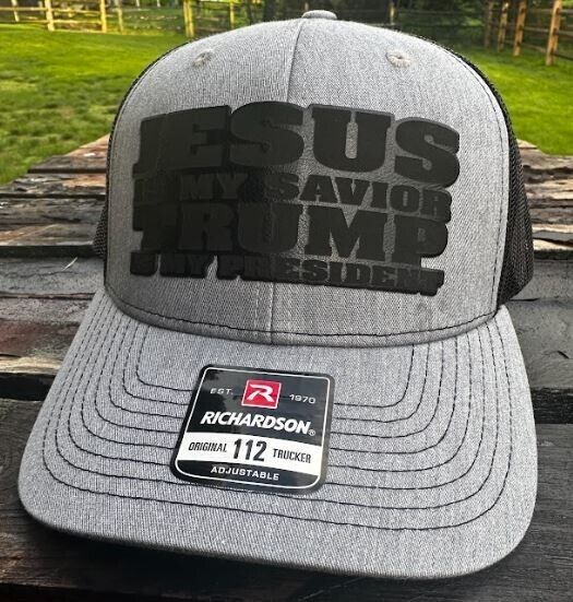 Trump 2024 Hat Jesus is my savior Trump is my President Hat