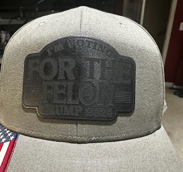 Convicted Felon "Voting for the Felon" OLIVE USA-300 Trump 2024 Adjustable Hat