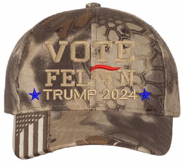 VOTE FELON | Trump 2024 Embroidered Hat Trump 2024 Trump Hat MAGA USA300 Hat