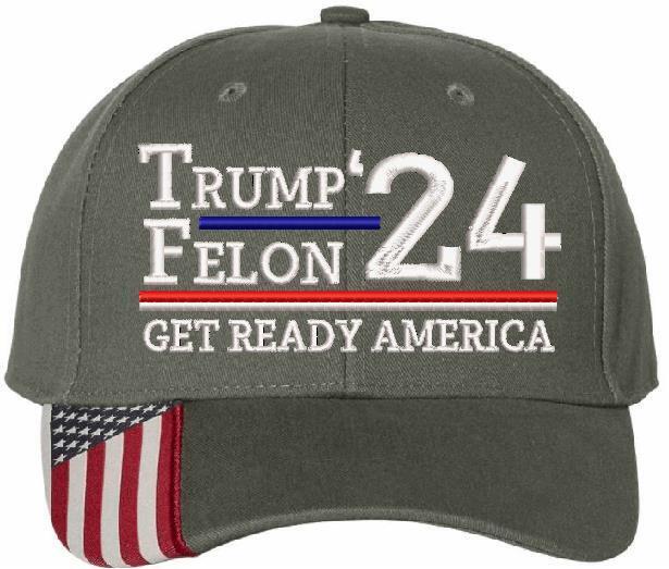 Convicted Felon Trump 2024 Embroidered Hat - USA300 MAGA Trump Hat Save America