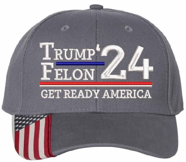 Convicted Felon Trump 2024 Embroidered Hat - USA300 MAGA Trump Hat Save America