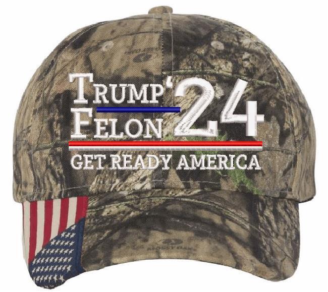 Convicted Felon Trump 2024 Embroidered Hat - USA300 MAGA Trump Hat Save America