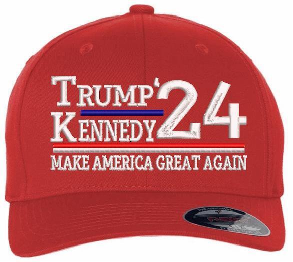 Trump Kennedy Jr 2024 Embroidered Flex fit or Adjustable Hat Trump Hat MAGA