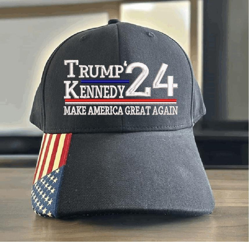 Trump Kennedy Jr 2024 Embroidered Flex fit or Adjustable Hat Trump Hat MAGA