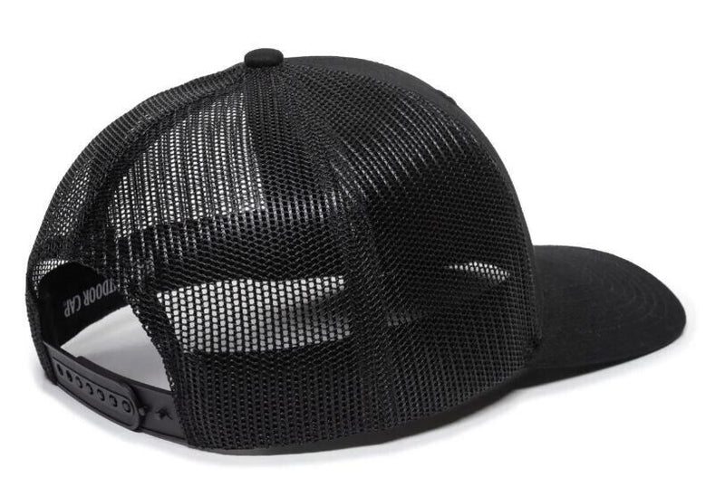 Trump Bulletproof Missed me Bitch*es Black/Black Leather Badge Hat OC771 Mesh