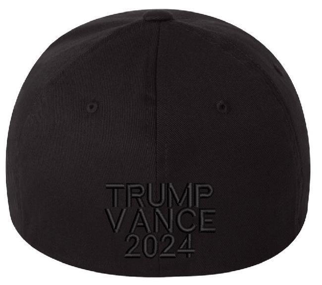 Dark MAGA Hat Make America Great Vance 2024 TRMP Flex Fit Hat