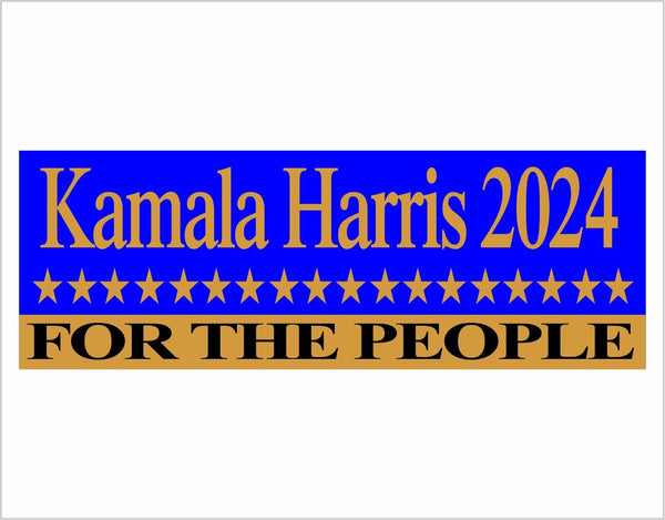 Kamala Harris 2024 Bumper Sticker For The People Kamala 2024