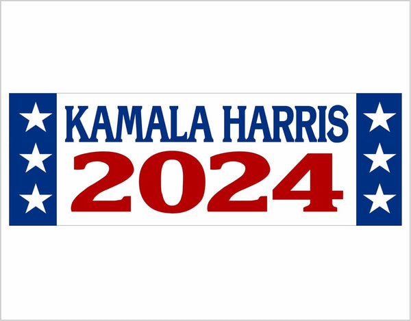 Kamala Harris 2024 Stars Bumper Sticker Kamala 2024 Kamala Harris