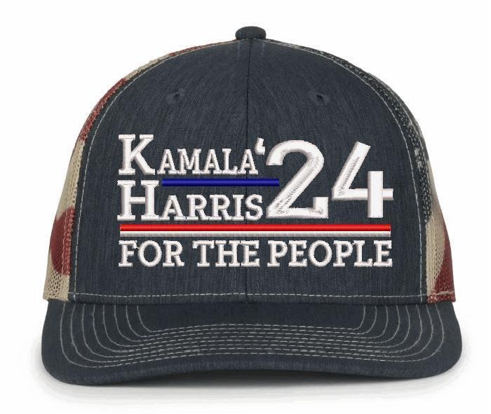 Kamala Harris 24 Adjustable Hat USA Old Glory Adjustable USA Hat Harris 2024