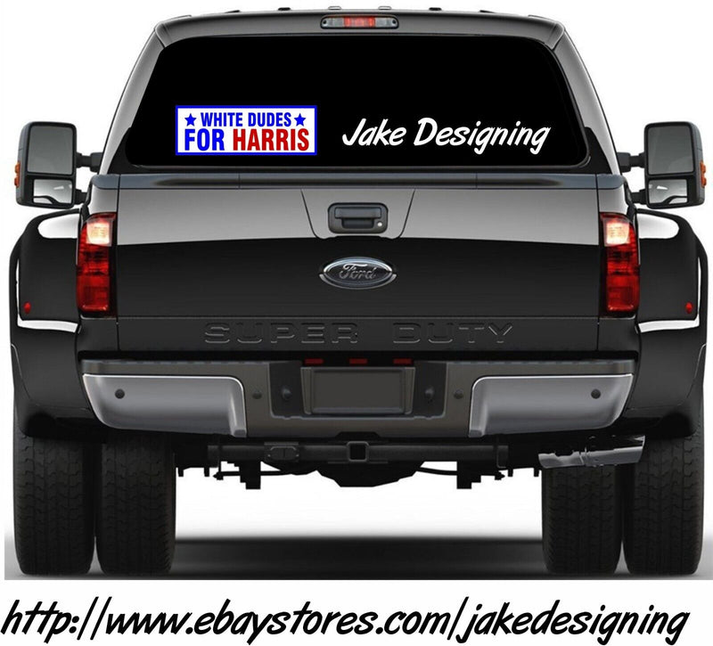 Kamala Harris Sticker White Dudes for Harris Bumper Sticker Harris