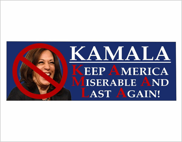 Kamala Harris Keep America Miserable and Last Again Sticker