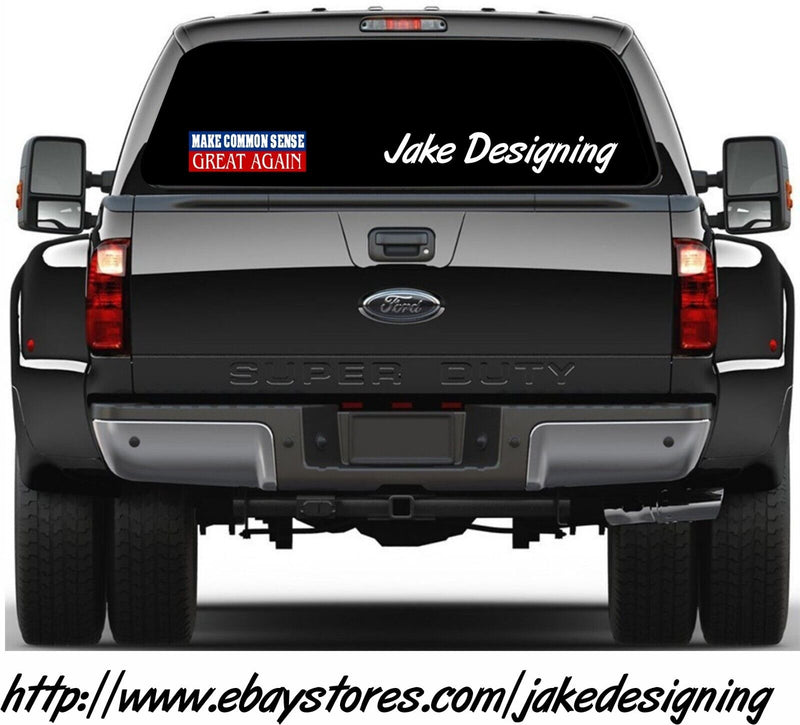 Trump Sticker - Make Common Sense Great Again Window/Bumper Sticker