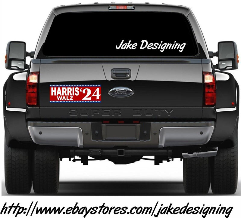 Harris Walz 2024 Bumper Sticker Kamala Harris Red/Blue Version