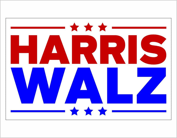 Harris Walz 2024 Window Sticker Decal or Magnet Kamala Harris Tim Walz 2024