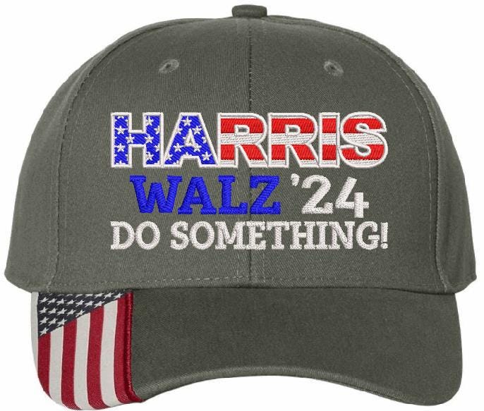 Harris Walz 2024 DO SOMETHING Embroidered Mossy Oak CWF305 Adjustable Hat