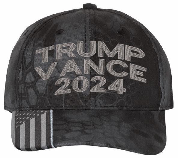 Trump Vance 2024 Embroidered Adjustable Kryptek Typhoon Adjustable Hat MAGA