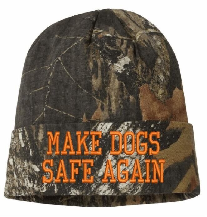 Make Dogs Safe Again Winter Hat Mossy Oak Breakup Trump 2024 Trump Vance Hat