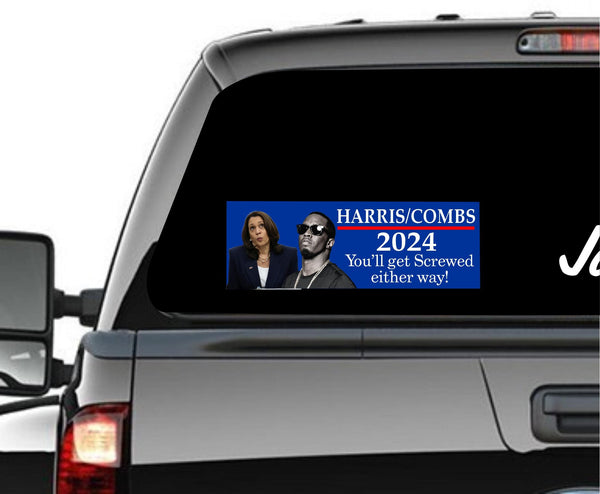 Harris Walz 2024 Sean Combs P Diddy Bumper Sticker Kamala Harris