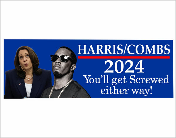 Harris Walz 2024 Sean Combs P Diddy Bumper Sticker Kamala Harris