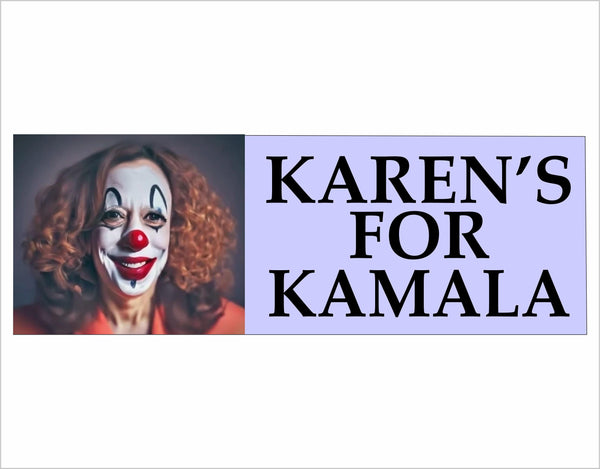 Karen's for Kamala Bumper Sticker Kamala Harris 2024 Tim Walz