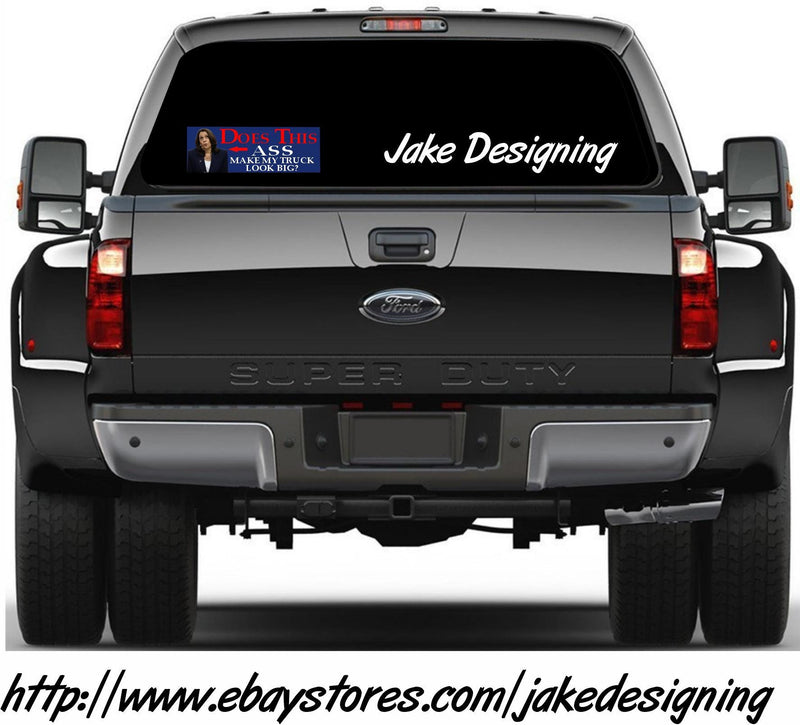 Vance 2024 Kamala Harris Does this ASS make my truck look big Decal