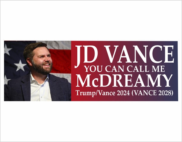 JD Vance Bumper Sticker "McDreamy Design"