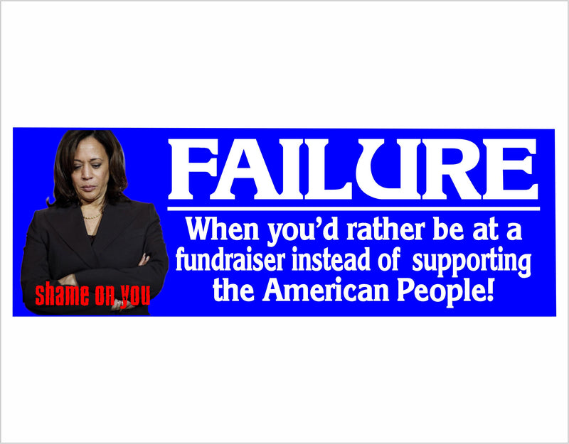 Kamala Harris Failure Bumper Sticker Supporting American People