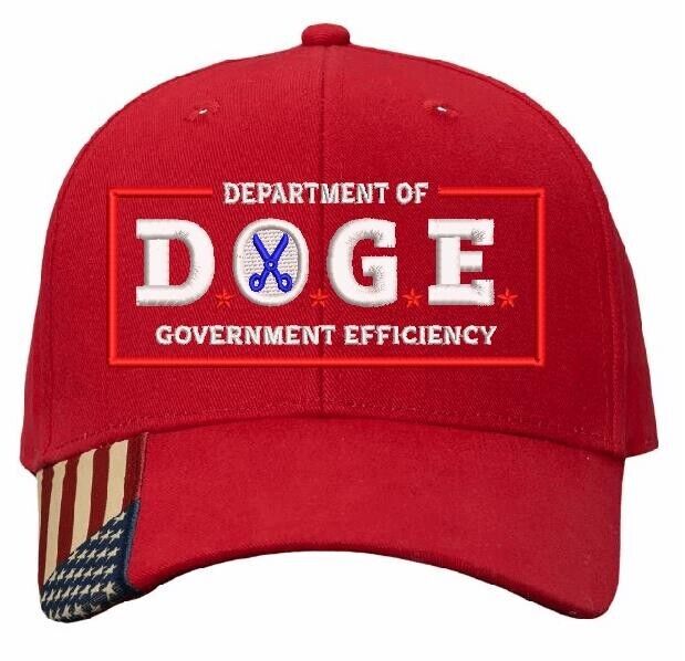 DOGE Hat Department of Government Efficiency Embroidered Trump Hat AM350 Hat