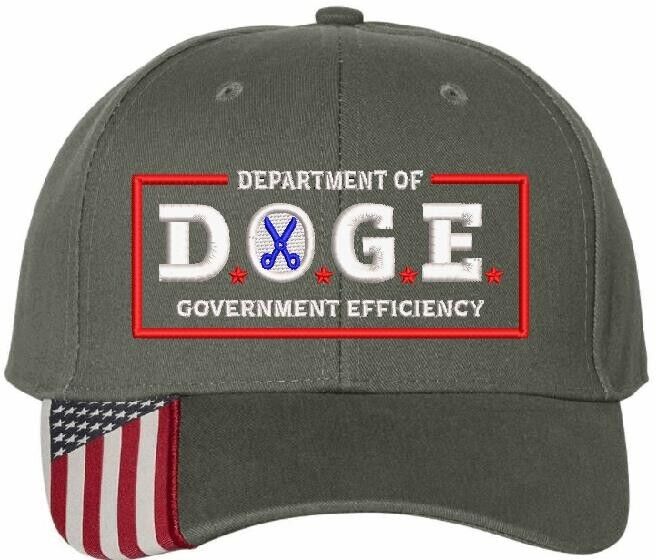 DOGE Hat Department of Government Efficiency Embroidered Trump Hat AM350 Hat