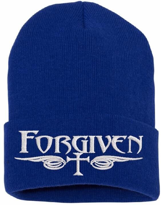 Beanies for Men FORGIVEN Jesus Christ Church Faith Christian Winter Hat