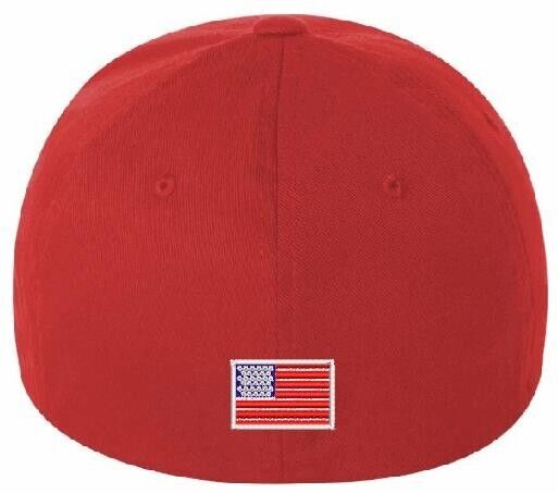 Trump 2025 LIBERATION DAY Flex Fit Fitted RED Embroidered Hat Trump Vance