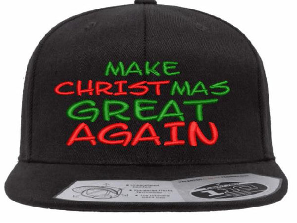 Make Christmas Great Again Trump 2024 Embroidered Flex Fit 110 Adjustable Hat