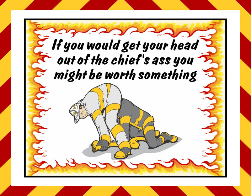 Head out of the Chief's Ass Customer Decal