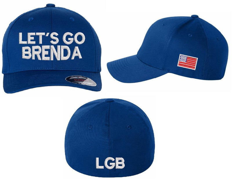 Kamala Harris LET'S GO BRENDA Flex Fit Embroidered Hat