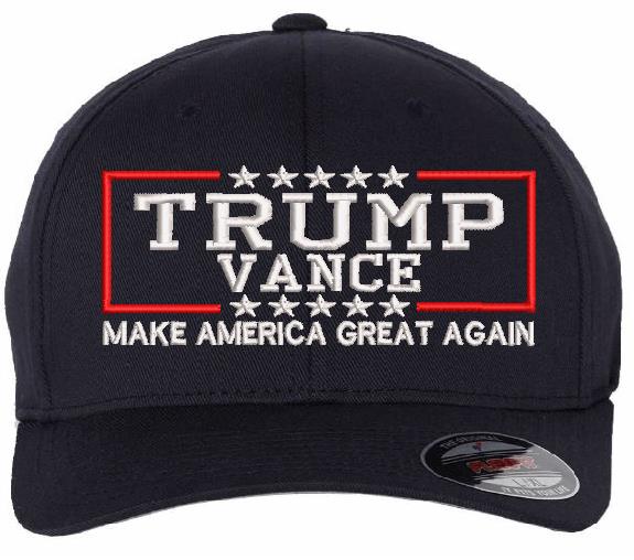 Trump Vance Hat 2024 Embroidered Hat - USA300 or Flex Fit