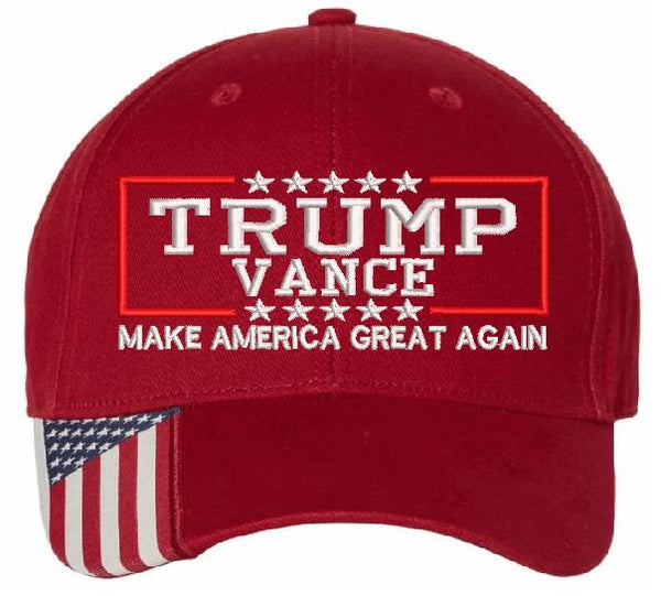 Trump Vance Hat 2024 Embroidered Hat - USA300 or Flex Fit