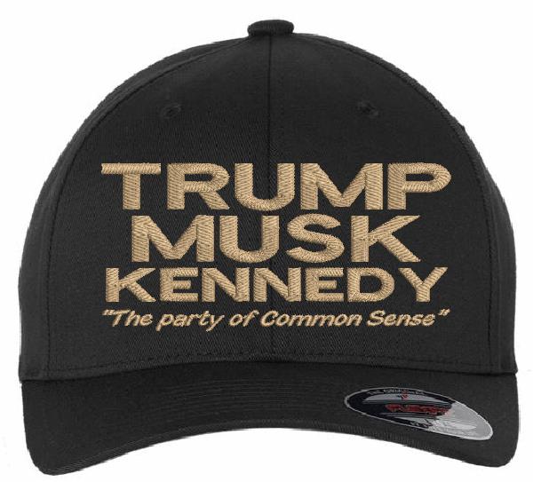 DARK MAGA Hat Elon Musk Kennedy TRMP Flex Fit (L/XL 7 1/8-7 5/8) Hat