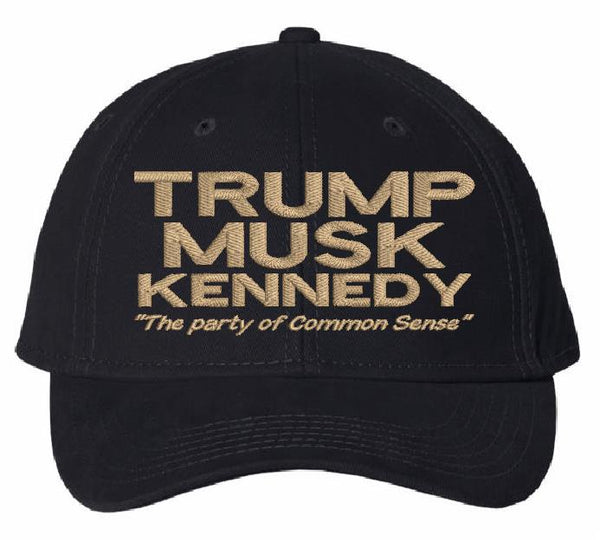 DARK MAGA Hat Elon Musk Kennedy TRMP Adjustable AH-30 Black Hat