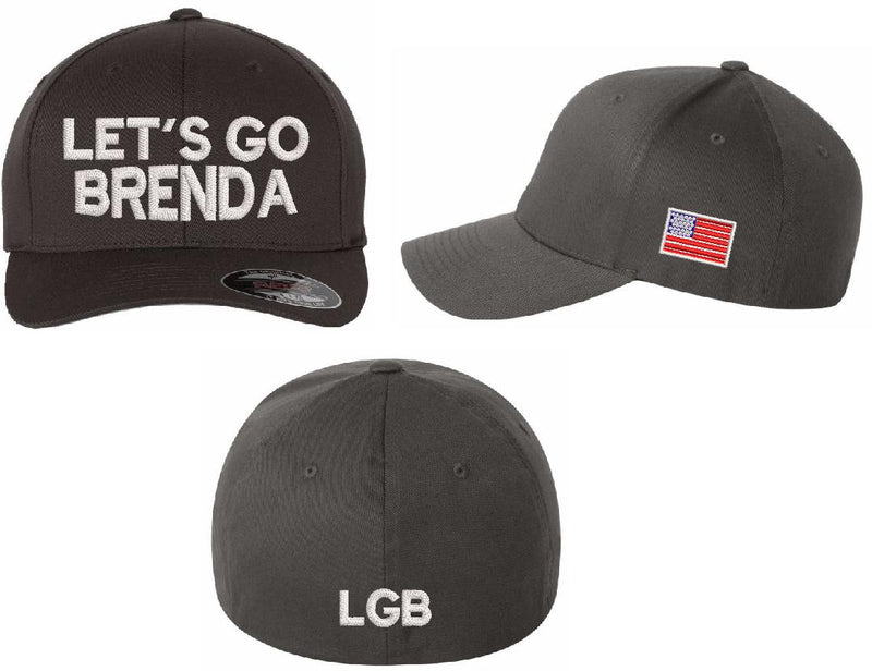 Kamala Harris LET'S GO BRENDA Flex Fit Embroidered Hat