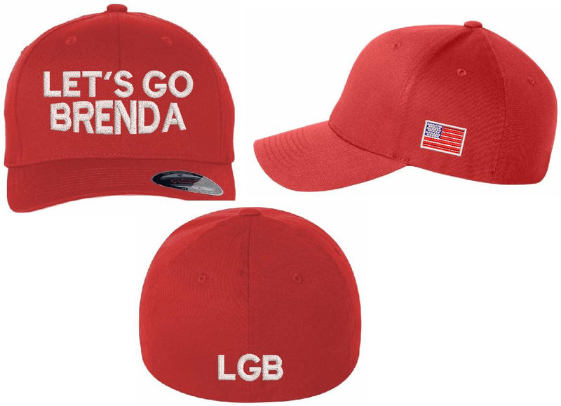 Kamala Harris LET'S GO BRENDA Flex Fit Embroidered Hat