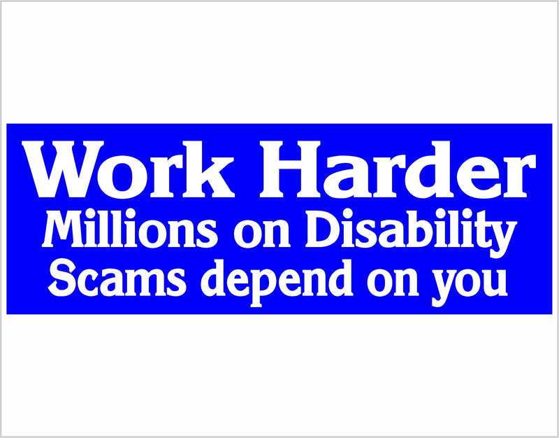 Millions Core Values Disability Sticker/Magnet