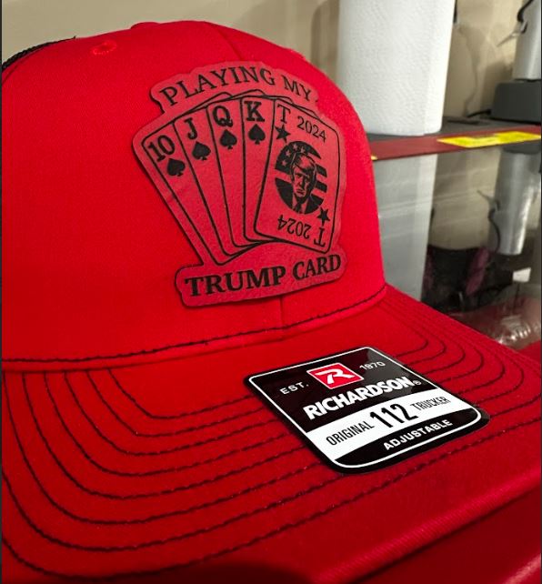 Trump 2024 "Trump Card" Red/Black Richardson 112 Hat