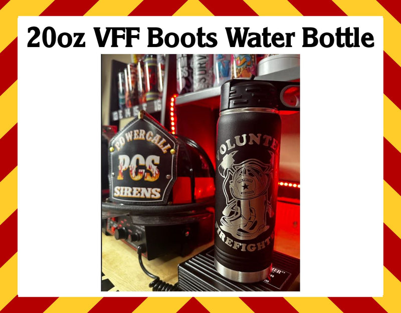 Volunteer FF Boots 20oz Water Bottle Flash Sale