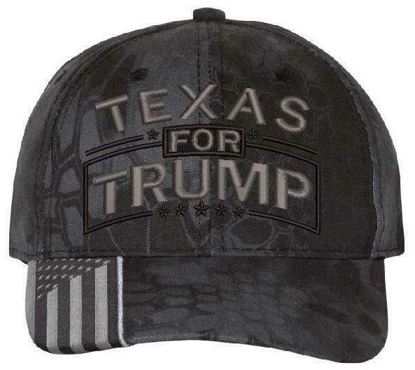 Texas for Trump Embroidered Ball Cap - Various Hat Choices Free Shipping